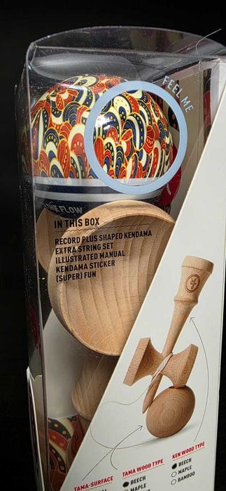 Kendama Europe Record Wondercurl MC – ediție Aqua, pachet complet