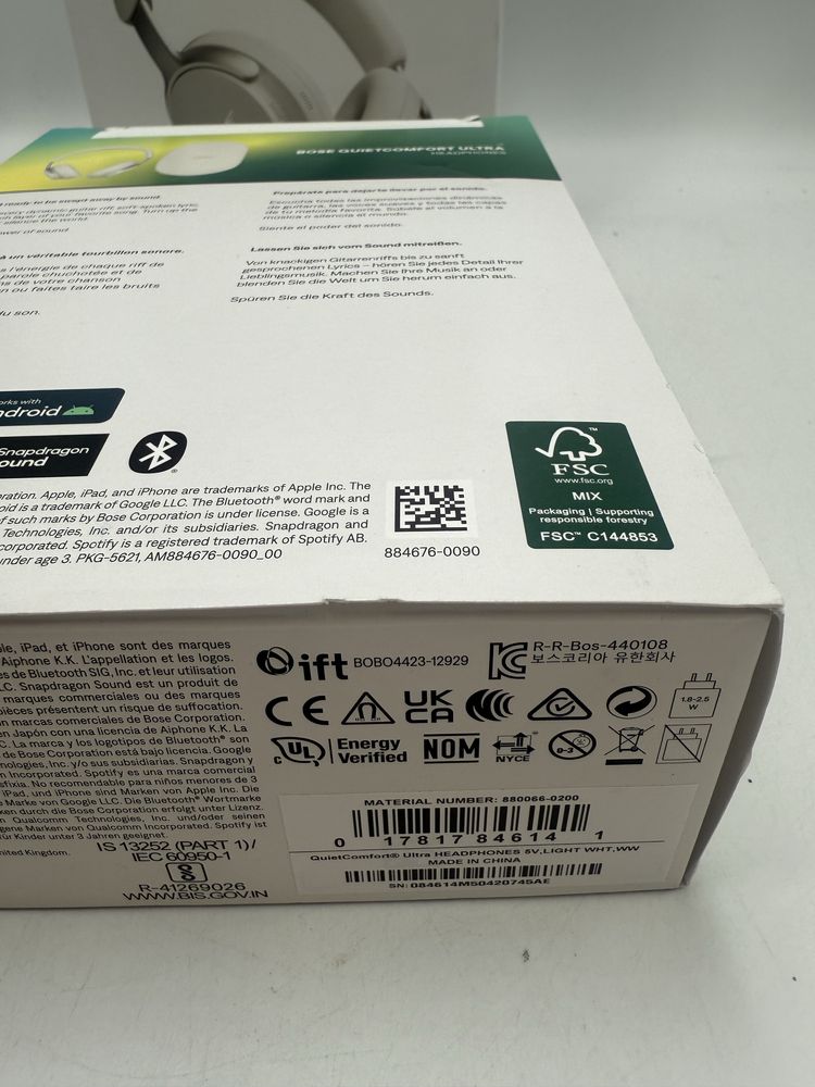 Casti BOSE QuietComfort Ultra Headphones Alb Sigilat S