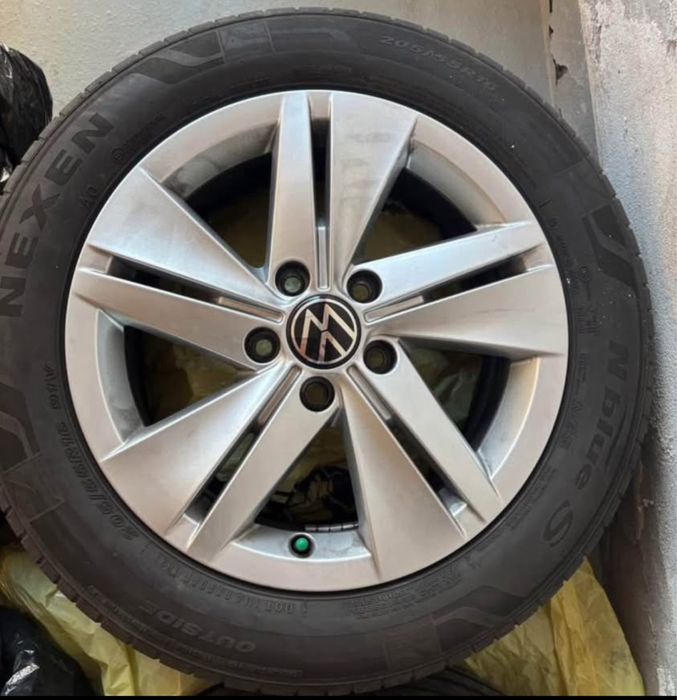 Jante oroginal VW de aliaj 5x112 r16 cu anvelope