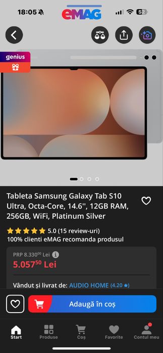 Samsung Galaxy tab s10 Ultra noua 12G Ram 256 Memorie
