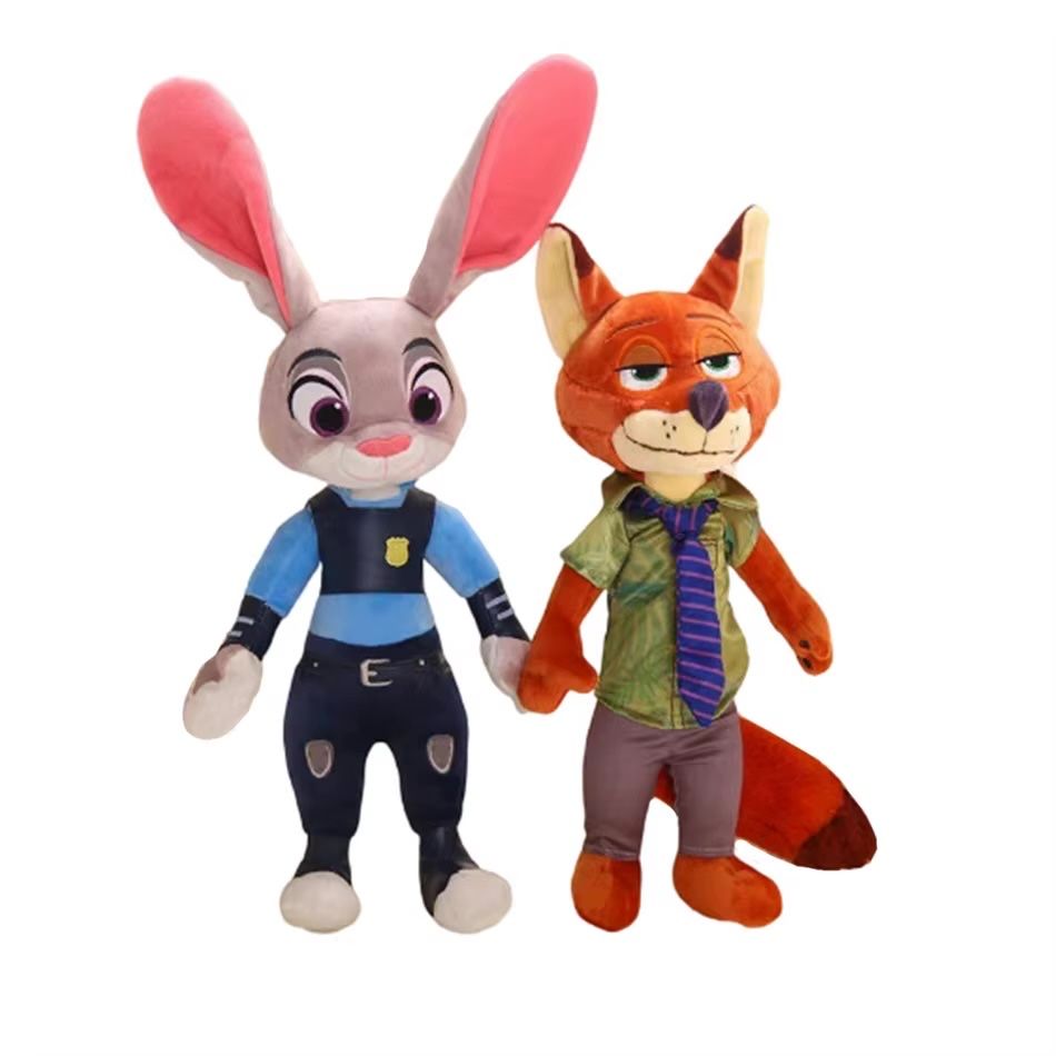 Плюшена играчка Зоотрополис Zootopia Джуди Хопс и Ник Уайлд 42см
