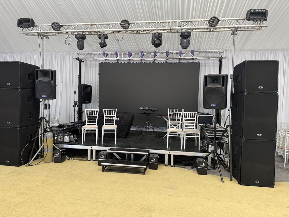 Inchiriere sistem sonorizare , schela lumini  & ecran led