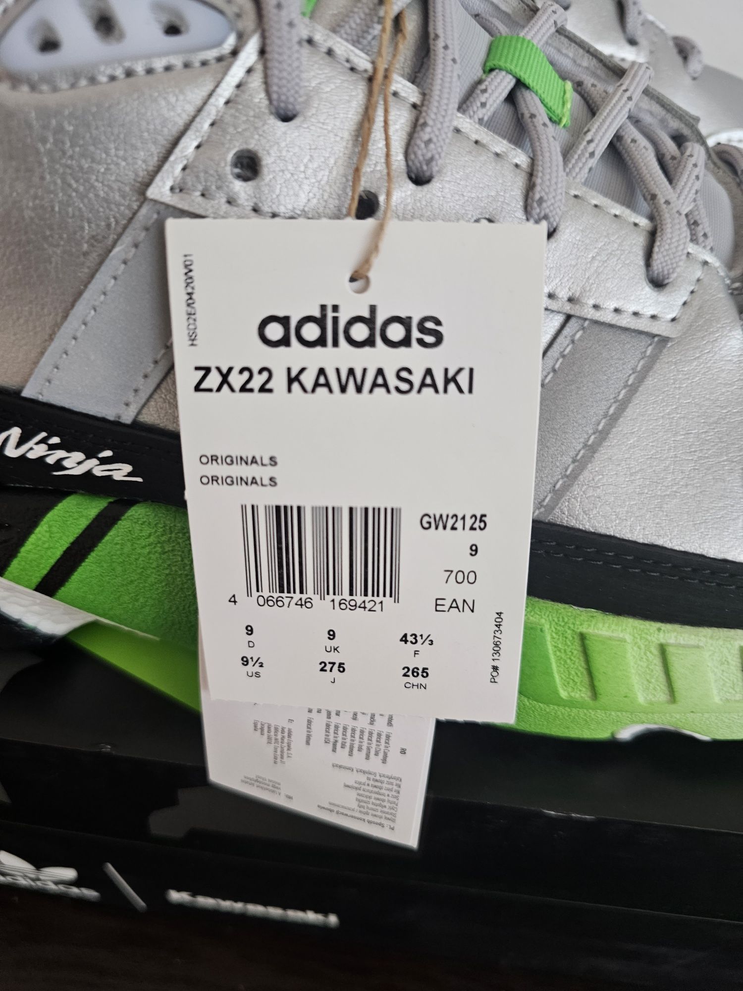 Adidas Kawazaki Ninja Zx 22 номер 43 1/3