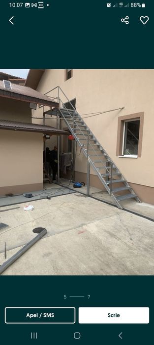 Scări metalice galvanizate