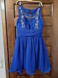 Rochie albastra, nunta, botez