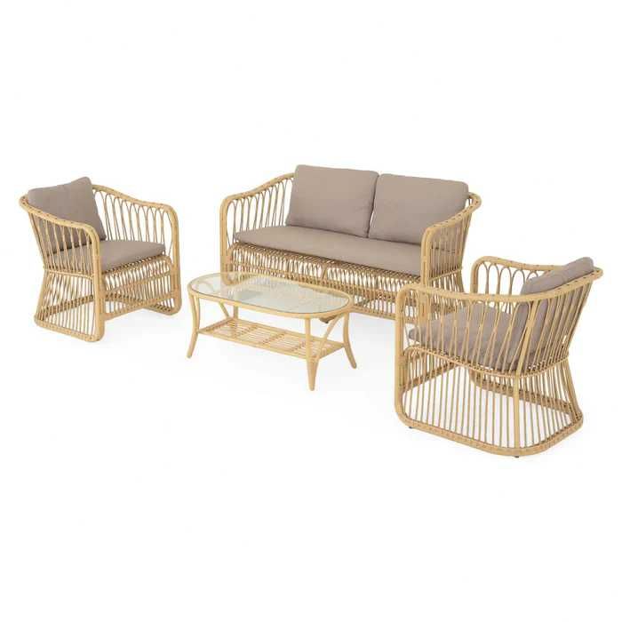 Set mobilier gradina/terasa 2 fotolii canapea și masa OFERTA RICHMOND