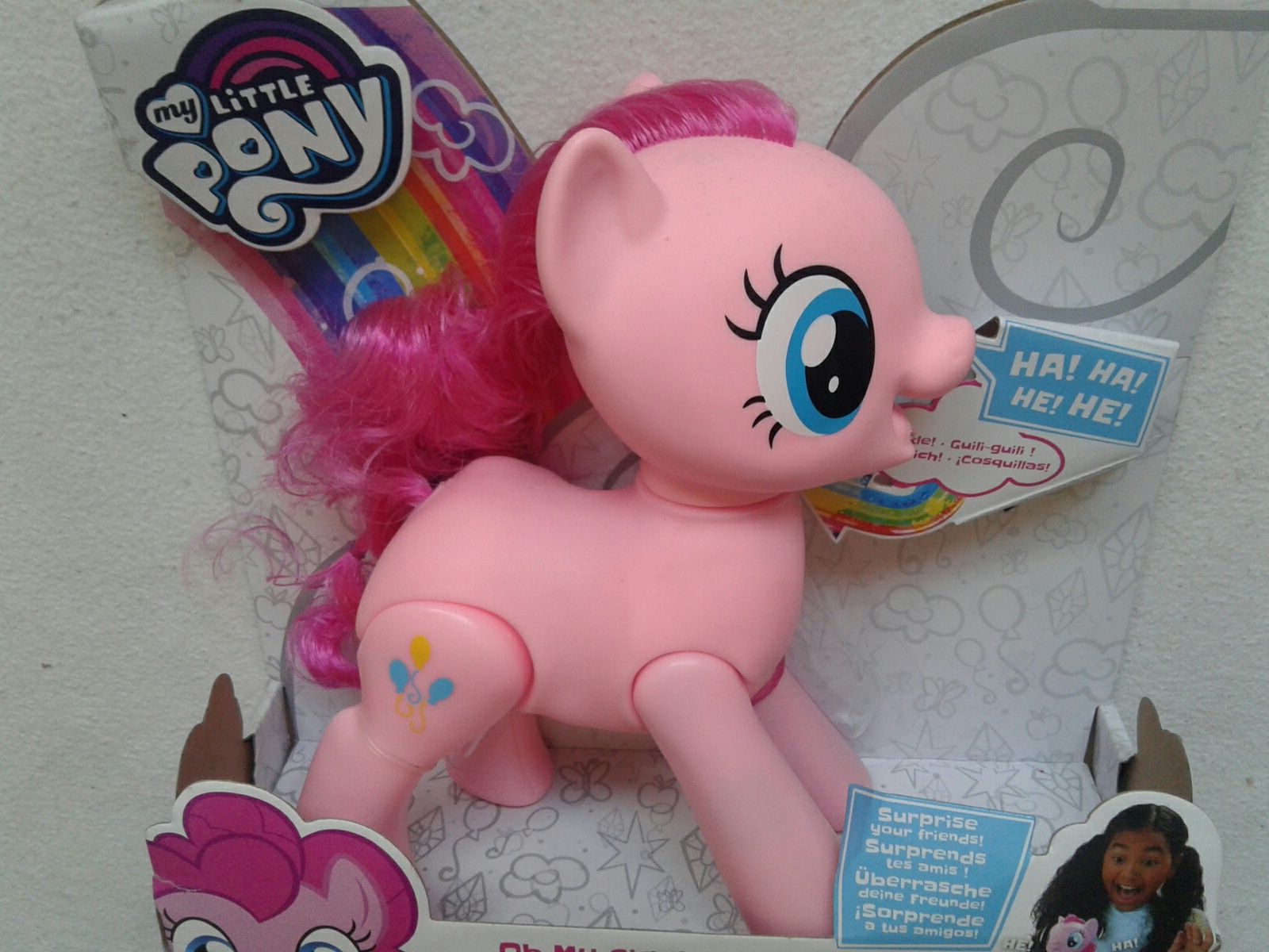 Ponei MLP Pinkie Pie care chicoteste,original Hasbro E5106,nou,sigilat