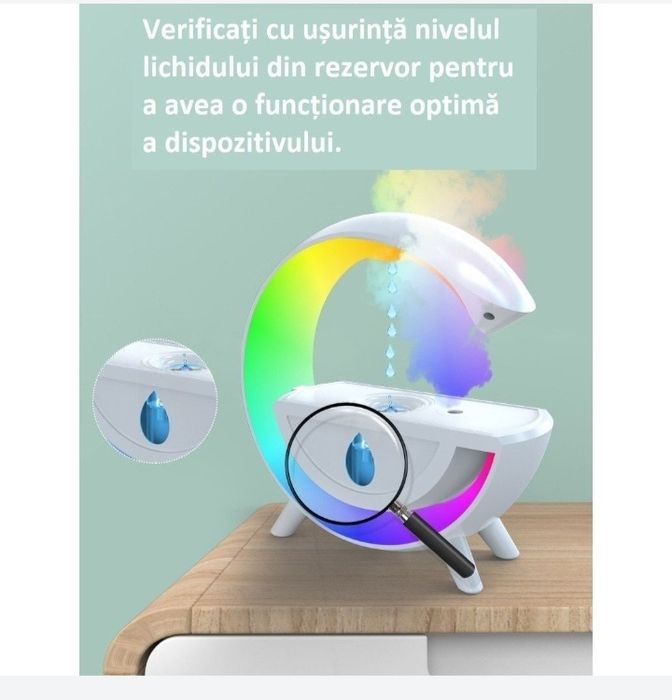 Umidificator cu lumina RBG