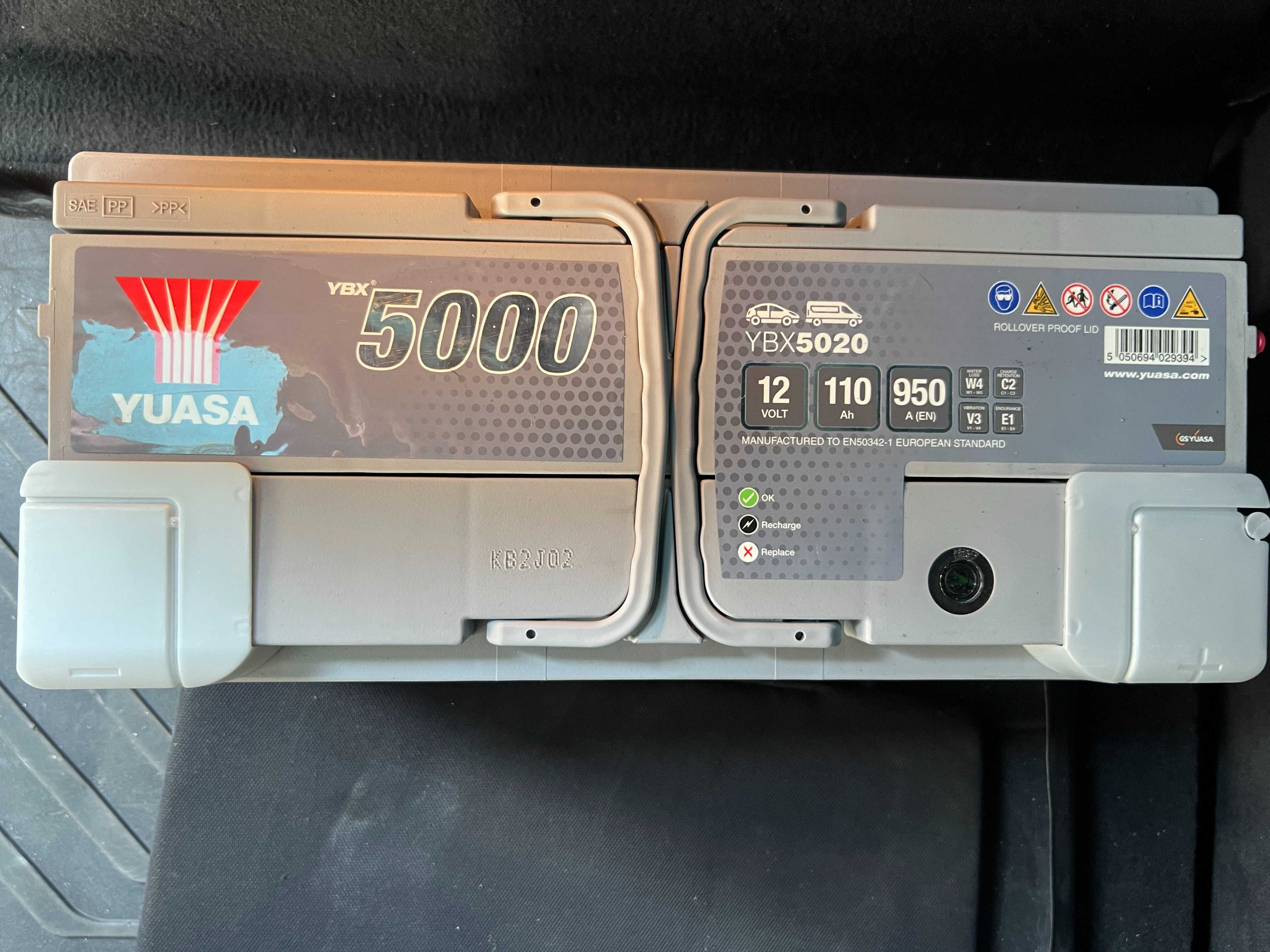 Акумулатор YUASA YBX 5000 №5020 12volt. 110Ah. 950 A(EN)