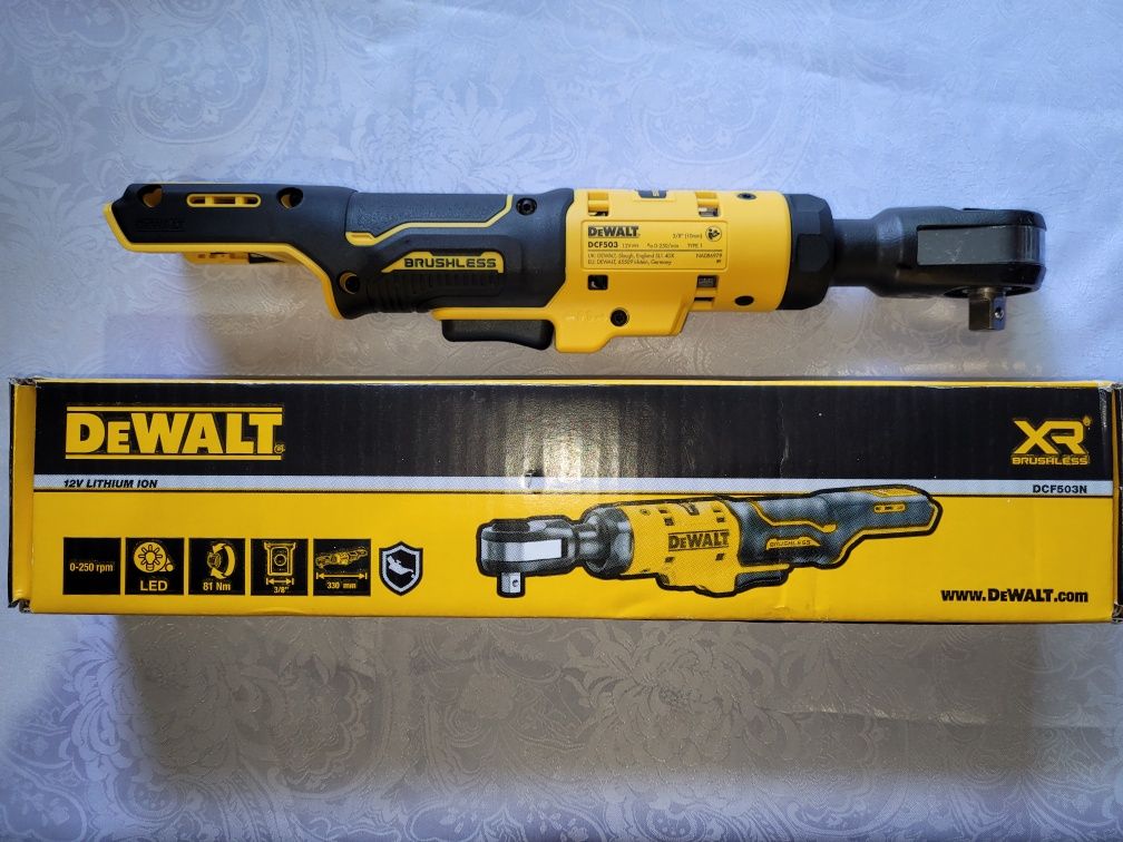 DCF503/12V DeWalt Antrenor cu clichet 3/8