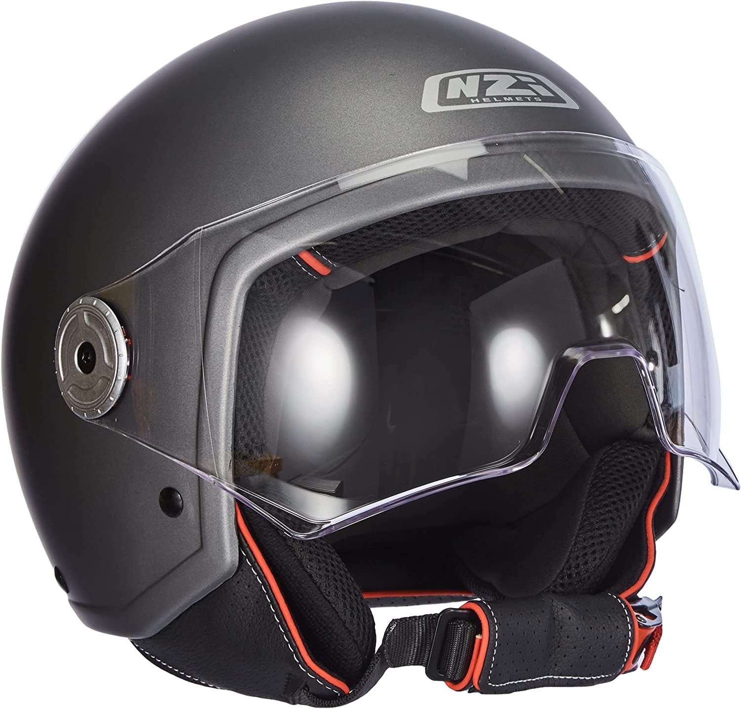 Casca Moto Open Face NZI Vintage 3 Gri Antracit Marime L 58-59 cm