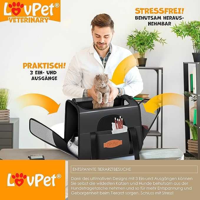 Lovpet® Чанта за кучета и котки 2-в-1