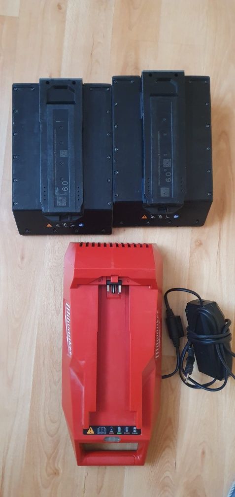 Milwaukee MX FNRG 406,încărcător și acumulatori 6Ah/72V