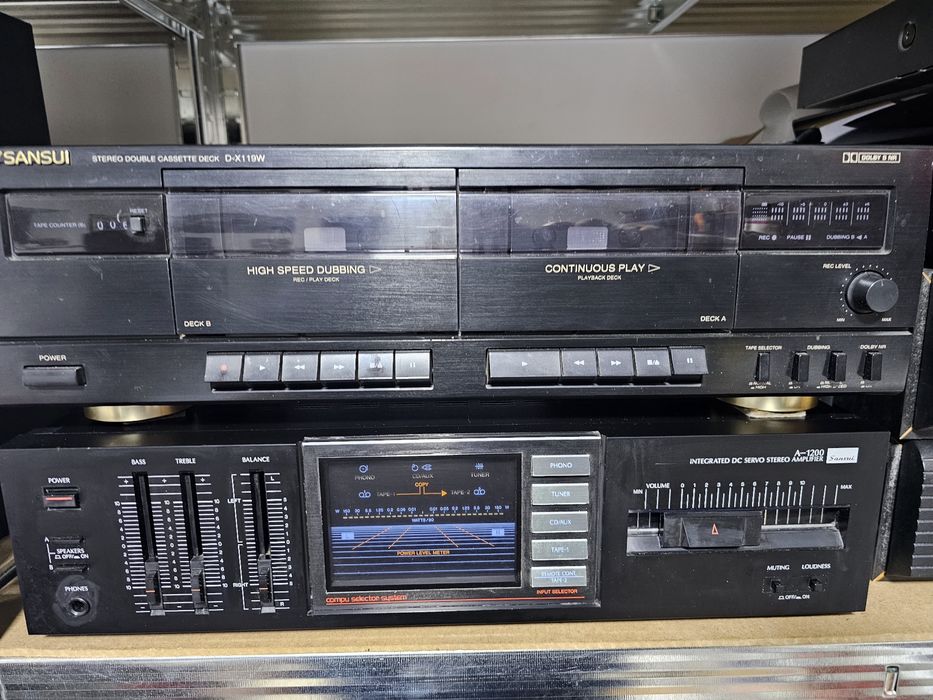 Amplificator Sansui A-1200 + Double Deck Sansui  D -X119W