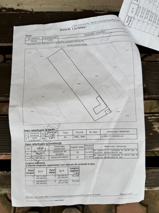 Proprietar, vând teren intravilan 1164 mp - Băneasa (Giurgiu)