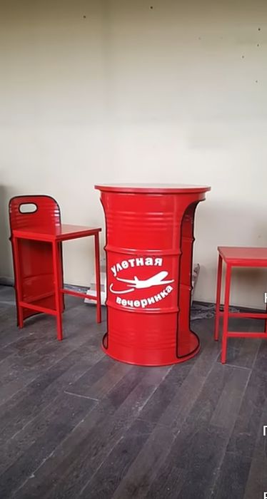 Мебель из бочки для фосфодов и быстро. Цвет и логотип по желанию заказ