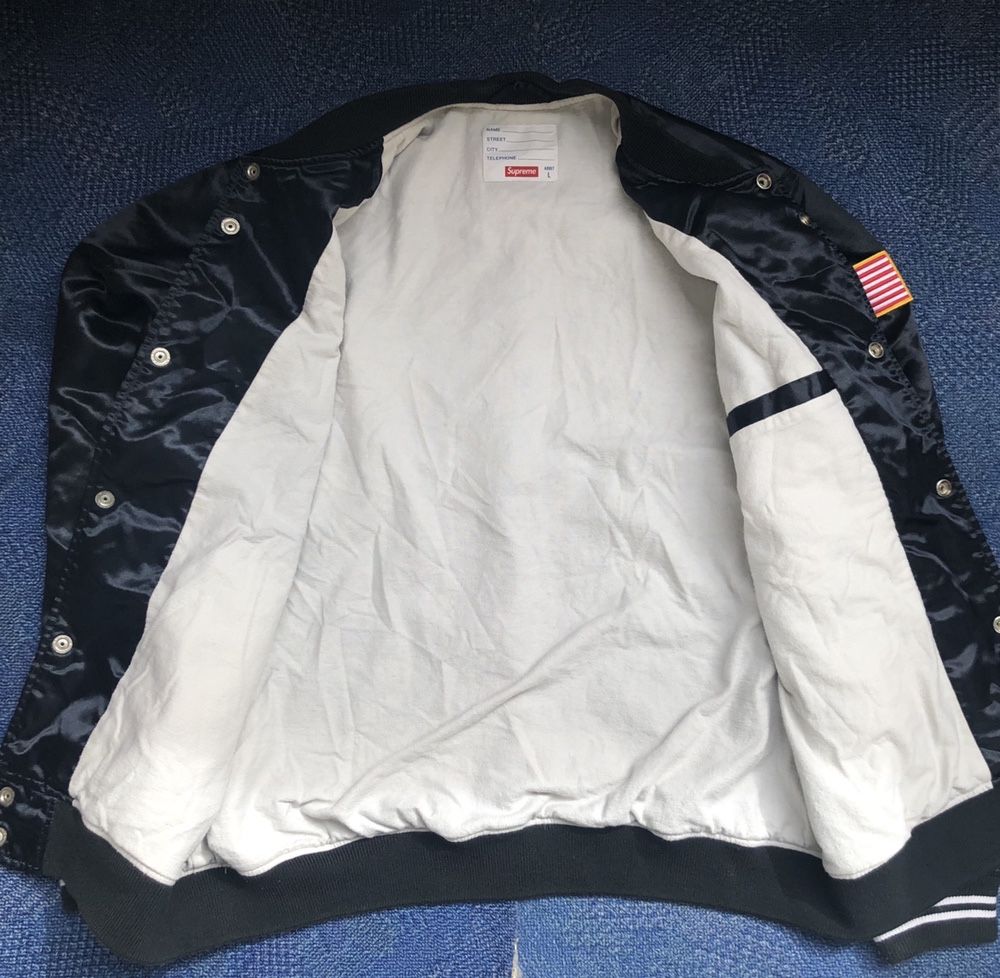 Supreme Flag Bomber Jacket ОРИГИНАЛНО мъжко яке - р.Л DEADSTOCK / RARE