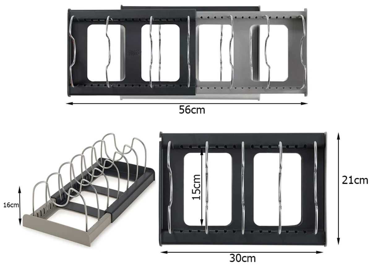 Органайзер за съдове за готвене / за шкаф