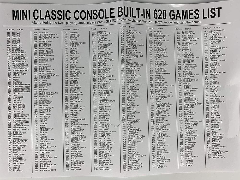 Тв Игра/Конзола Nintendo Нинтендо 620 класически игри с Гаранция