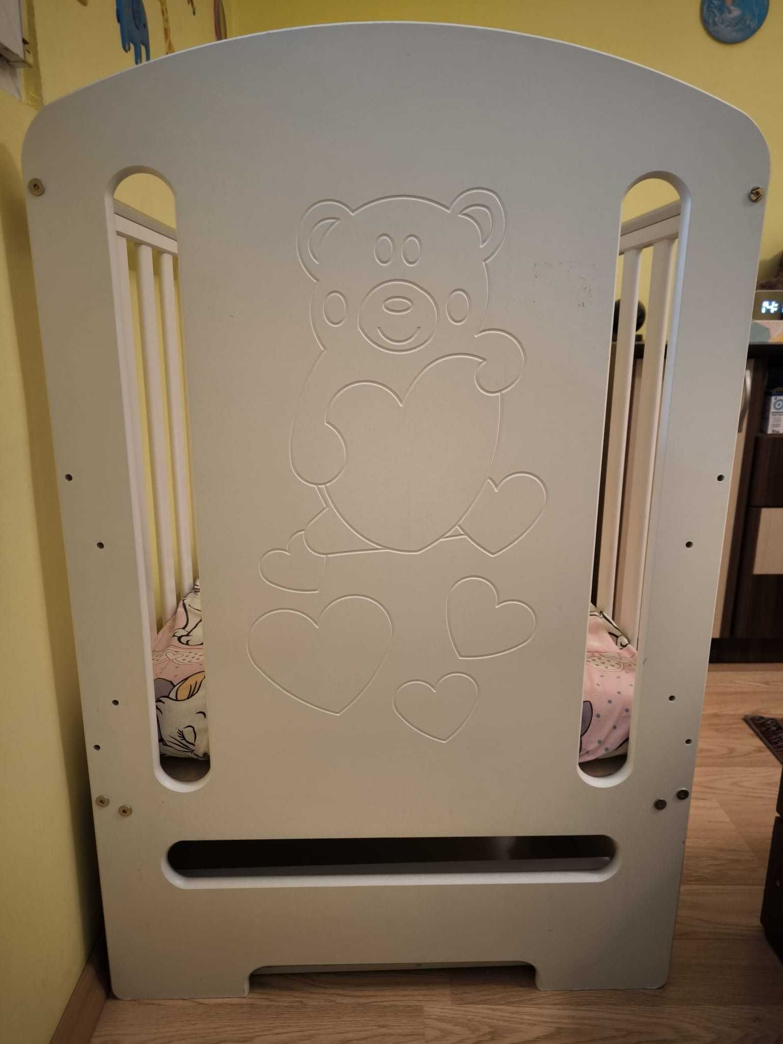 patut bebe - copil ajustabil 60*120 cu saltea + protectie