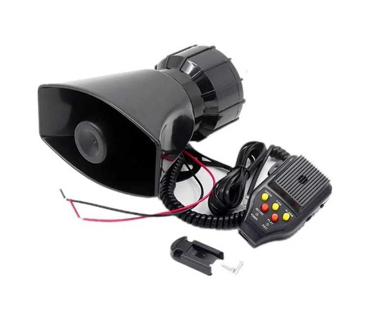 Сирена с микрофон и запис, 100W, 12V