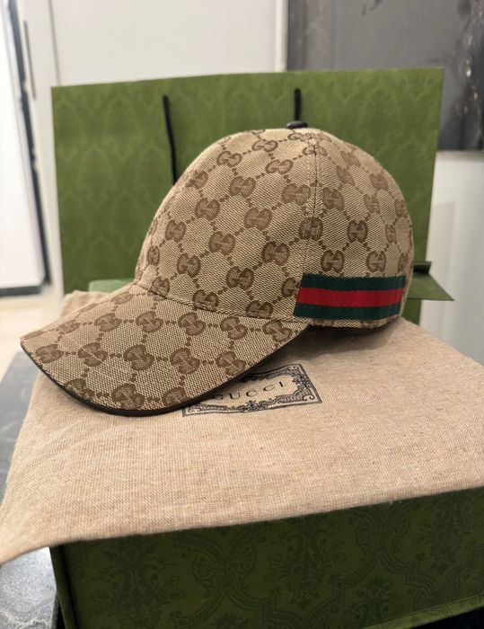 Sapca originala Gucci bej nouă cu factura
