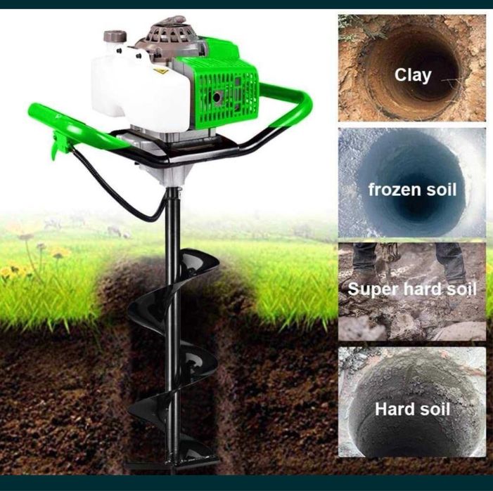 Бензинов свредел за пробиване на дупки + ПОДАРЪК свредел  STAHLMAYER