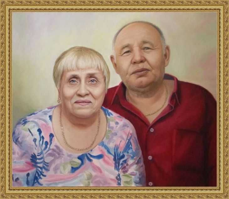 Портрет маслом Ручная работа Проф.художник