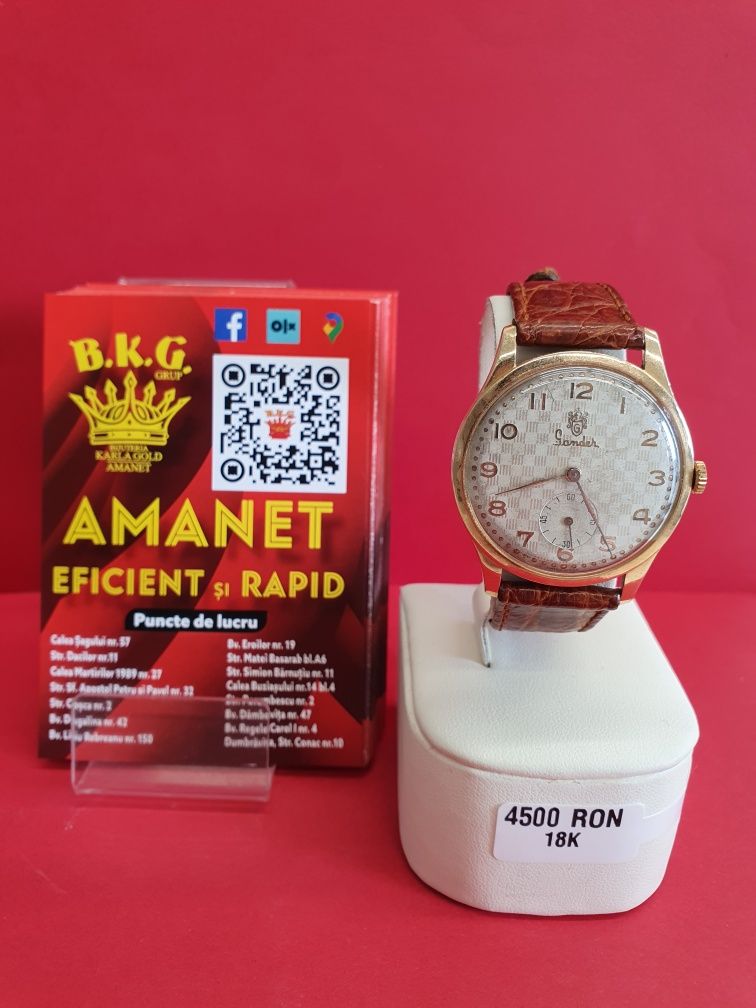 Ceas Gander 18k Amanet BKG