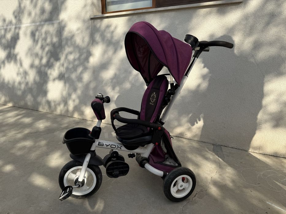 Tricicleta pliabila cu scaun reversibil Byox Flexy Lux Trike, Purple