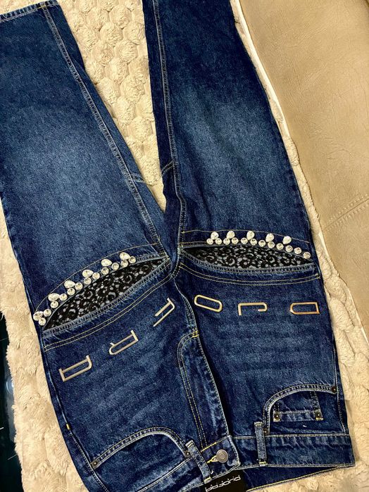 Djofra/Джофра дънки. Рисувани дънки, еластични.