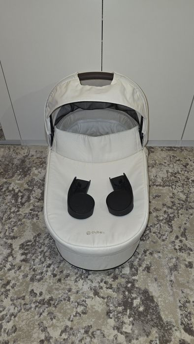 landou Cybex Cot S Lux Alb cu protecție