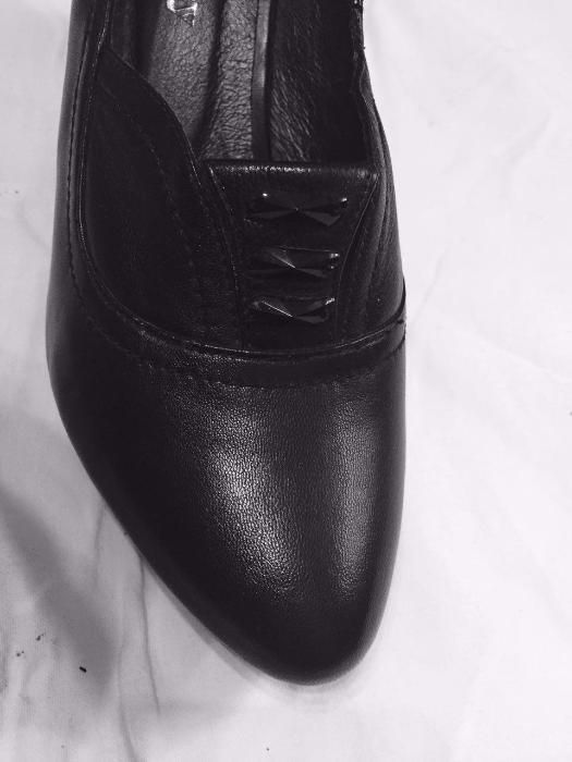 Кожаные туфли, 37-37,5 размер, в идеальном новом состоянии