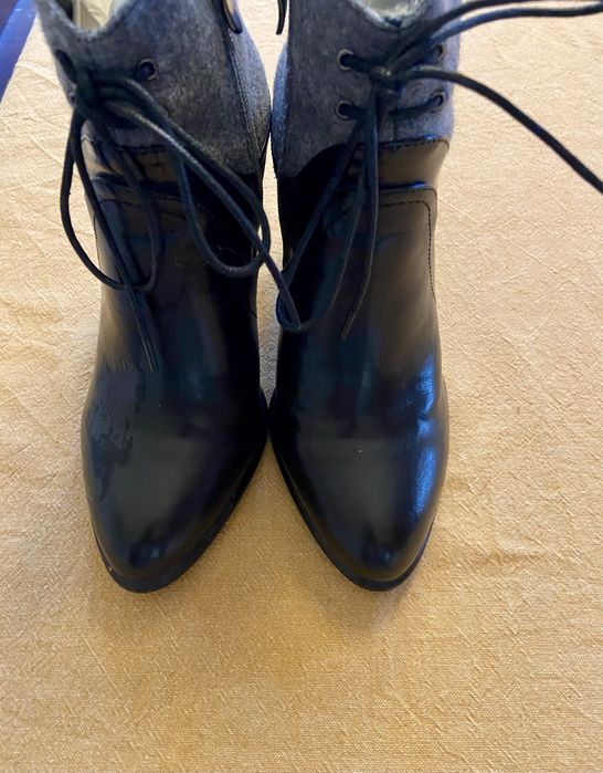 Botine de piele lacuita Vero Moda foarte elegante, noi