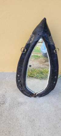 Oglinda rustica cu margine jug pentru cai