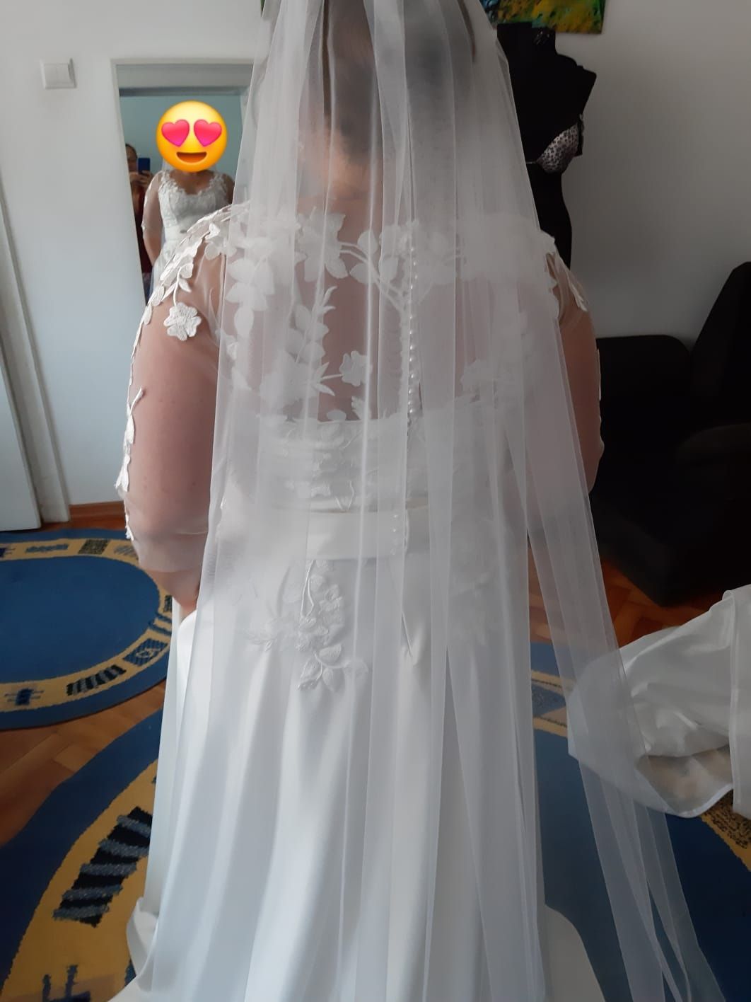 Rochie de mireasă tafta și dantelă 44-46