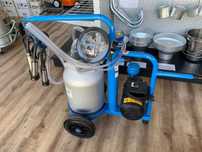 Aparat de muls capre 2 posturi 1 bidon aluminiu accesorii incluse