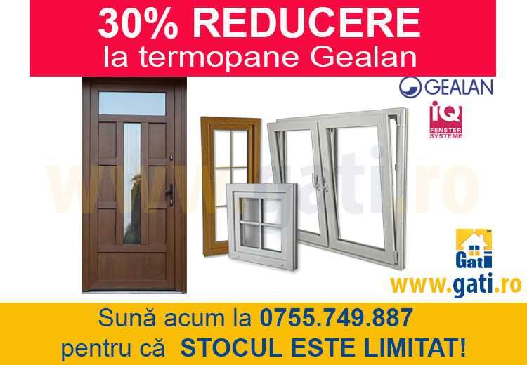 Ferestre și uși termopan Gealan - Azi 30% Reducere pt București, S5