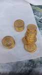 Monede 50 persos placate cu aur de 24k identice cu cele originale