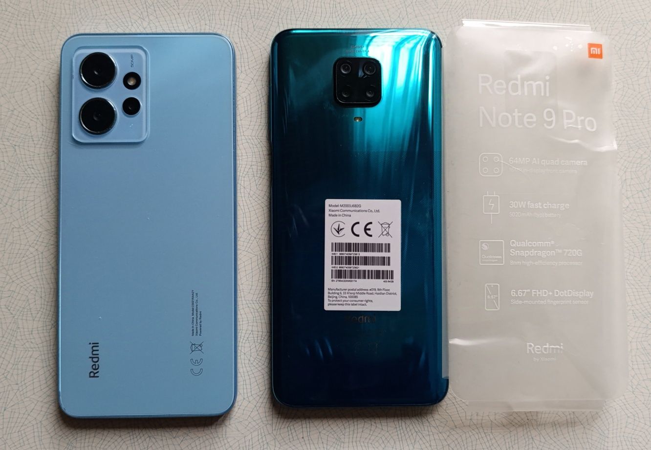 Продам Redmi Note 12 4G, а так же Redmi Note 9pro.