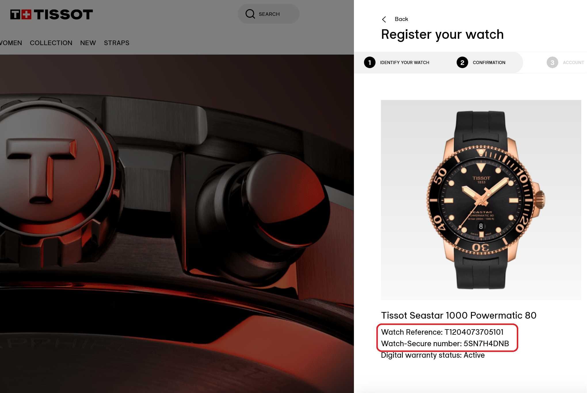 TISSOT SEASTAR 1000 POWERMATIC 80 special edition механичен като нов