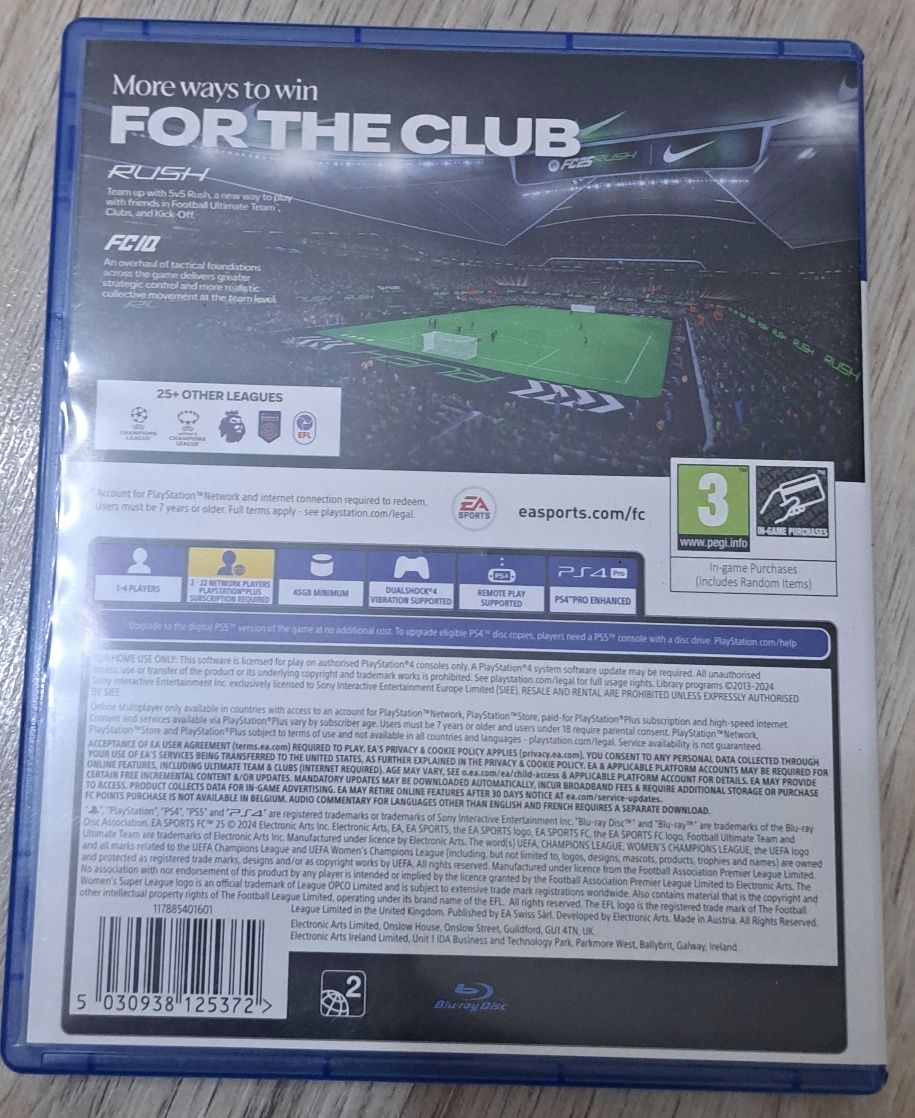 Продавам игра за Ps4 FC25