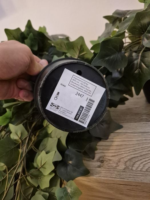 6 x Fejka Ikea plantă artificială iedera,interior/exterior/suspendată