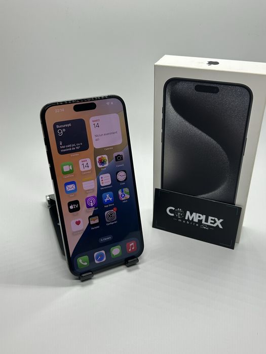 Phone 15 PRO MAX - 512Gb - Baterie 100% - IMPECABIL 10/10 ! Garantie