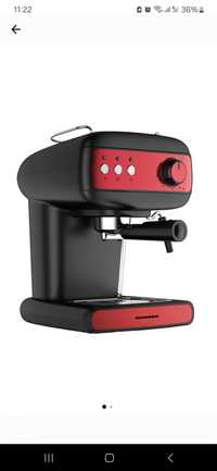 Espressor manual Heinner Red Boquette HEM-1100BKRD, 850W, 15 bar