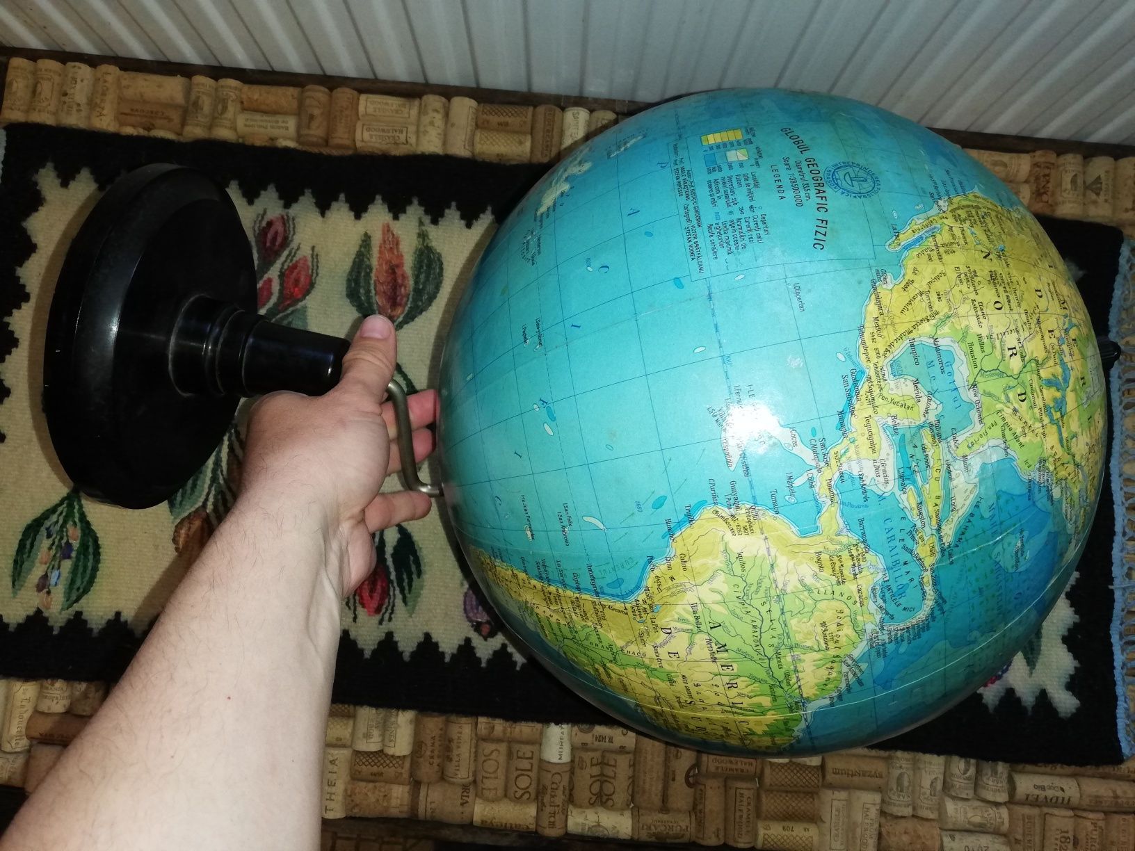 Glob pământesc românesc anii 80 diametru 33 cm