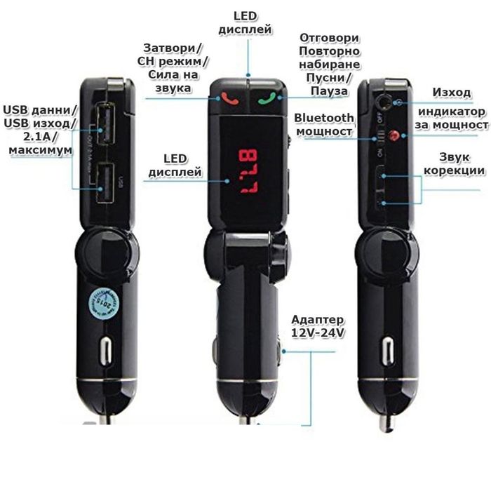 Блутут за кола /MP3player /