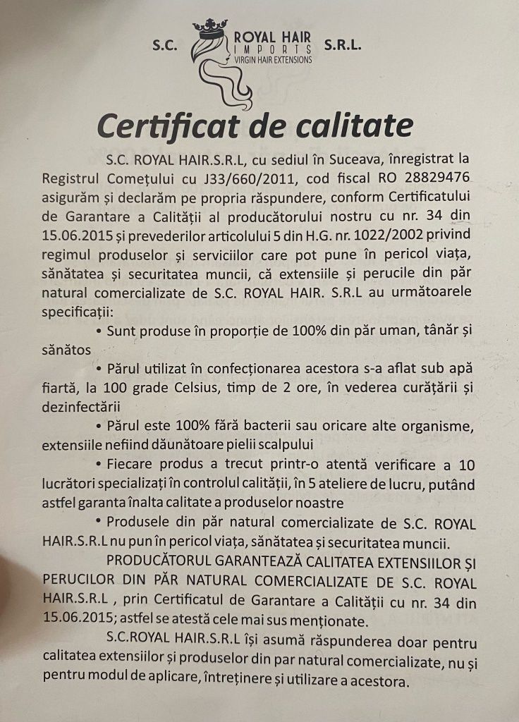 Extensi păr natural