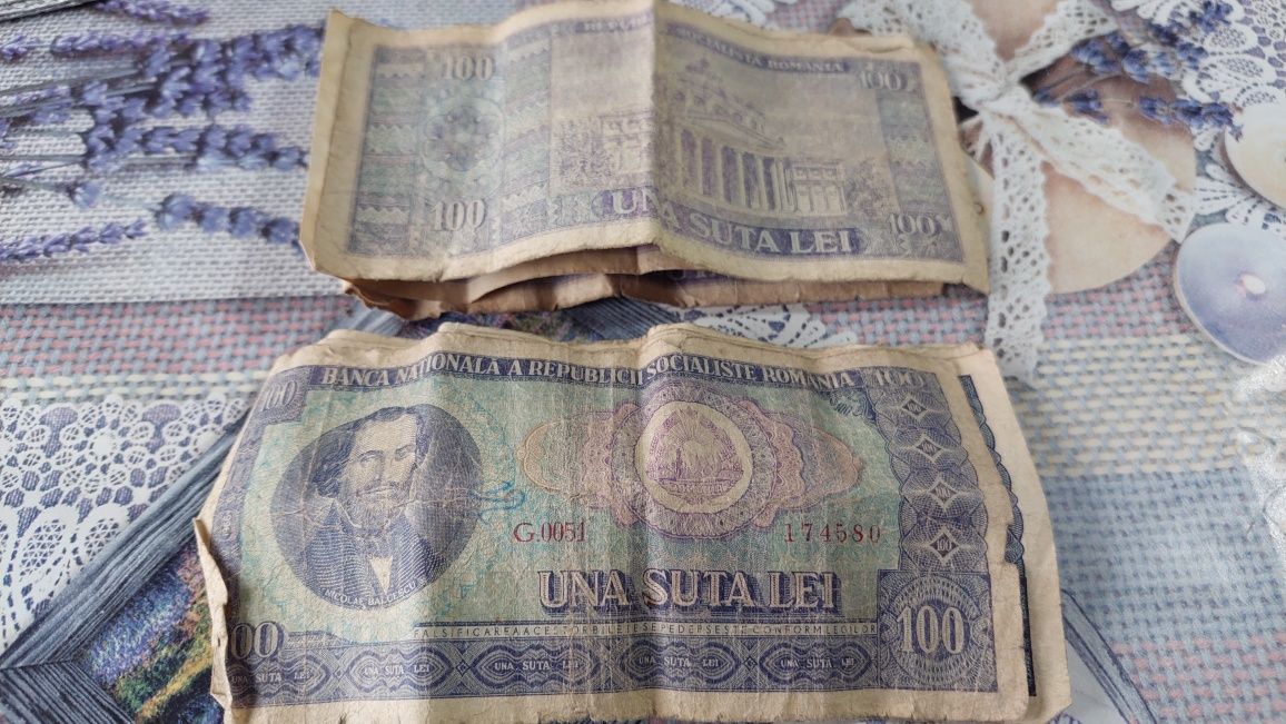 Bagnote 100 lei  anul 1966