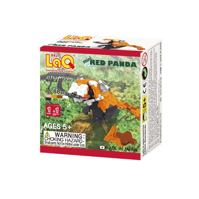 Японски Детски конструктор LaQ Animal World MINI RED PANDA, 88 части